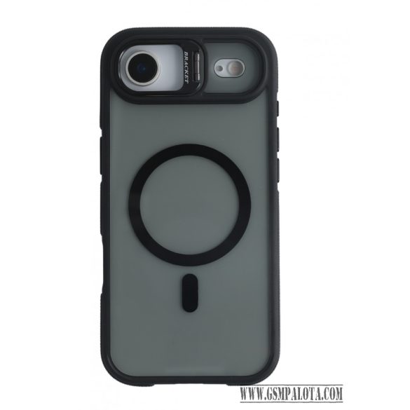 iPhone  Air mágneses kamera kitámasztós tok, Fekete