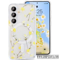 Samsung A37 mágneses dupla lézernyomott tok, Átlátszó