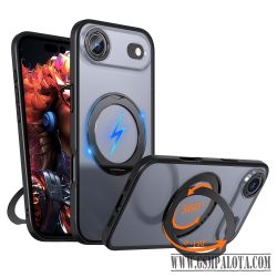 iPhone  Air mágneses 360° forgatható tok, Fekete
