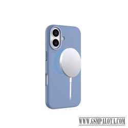 Mágneses puha szilikon tok, iPhone 17, V.kék