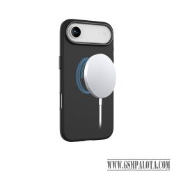 Mágneses puha szilikon tok, iPhone  Air, Fekete