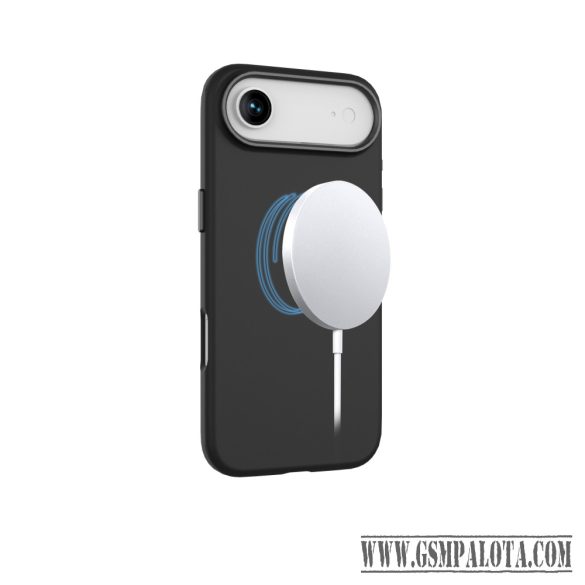 Mágneses puha szilikon tok, iPhone  Air, Fekete