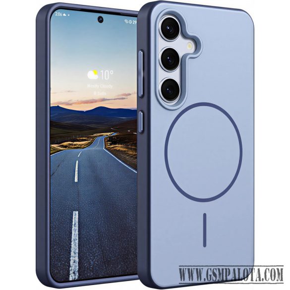 S26 Plus slim ütésálló mágneses tok, Kék
