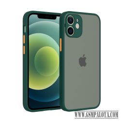 iPhone 12 Mini műanyag tok, zöld, narancs
