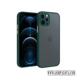 iPhone 12 Pro műanyag tok, zöld, narancs