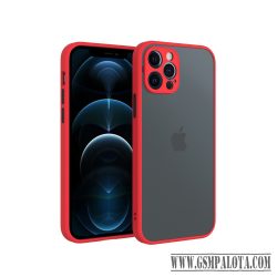 iPhone 13 Pro Max műanyag tok, piros, fekete