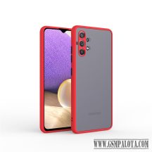 iPhone 15 Pro Max műanyag tok, piros-fekete