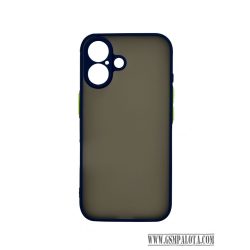 iPhone 16 műanyag tok, kék, zöld