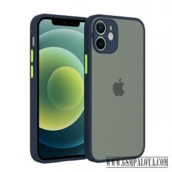 iPhone 17e/16e műanyag tok, kék-zöld