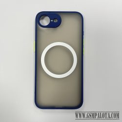 iPhone 17e/16e mágneses műanyag tok, kék-zöld