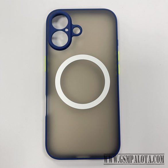 iPhone 17 mágneses műanyag tok, kék-zöld