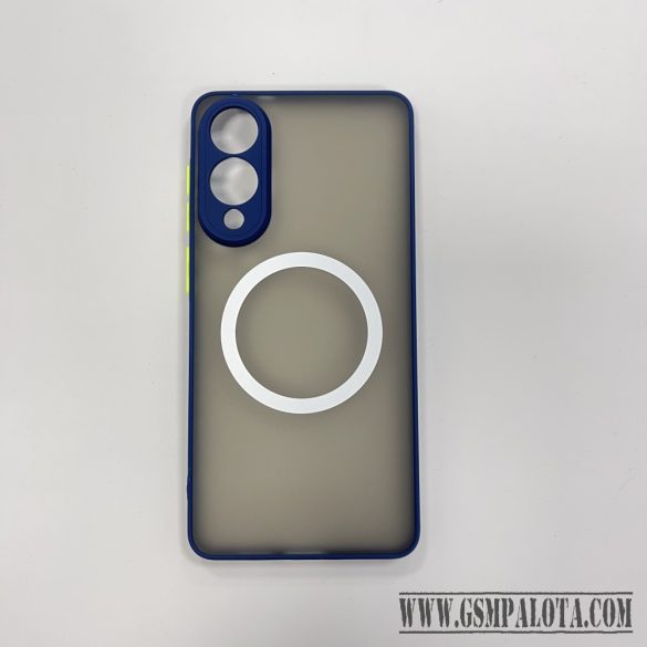 Samsung S25 Edge mágneses műanyag tok, kék,zöld