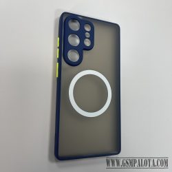 Samsung S25 Ultra mágneses műanyag tok, kék,zöld