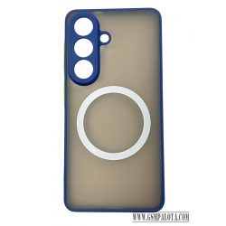 Samsung S26 mágneses műanyag tok, kék,zöld
