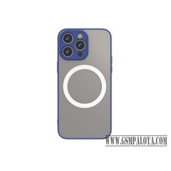 iPhone 15 Plus mágneses műanyag tok, kék-zöld