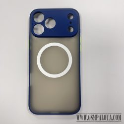 iPhone 17 Pro Max mágneses műanyag tok, kék-zöld