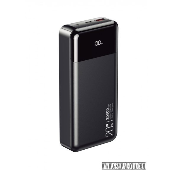 Cellect Powerbank, PD20 W, 20000mAh, Fekete