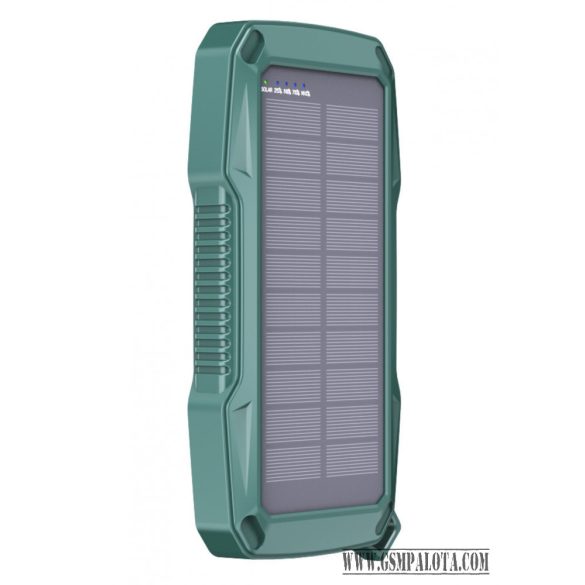 10000 mAh solar power bank wireless töltéssel,riasztó funkcióval