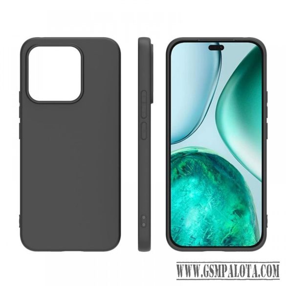 Honor X8C prémium szilikon tok, Fekete
