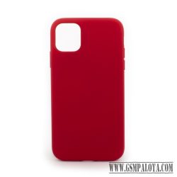 Premium szilikon tok, iPhone 12 Mini, Piros