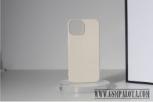 Premium szilikon tok, iPhone 14 Pro, Fehér