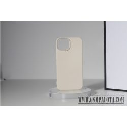 Premium szilikon tok, iPhone 14 Pro Max, Fehér