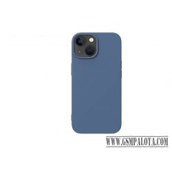 Premium szilikon tok, iPhone 15, Kék