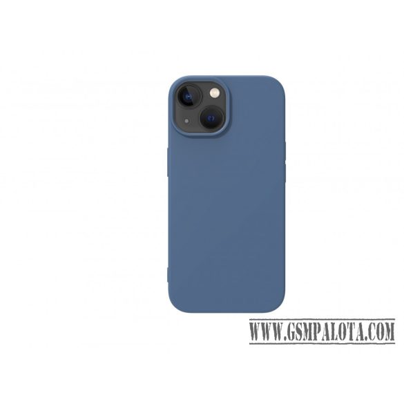 Premium szilikon tok, iPhone 15, Kék