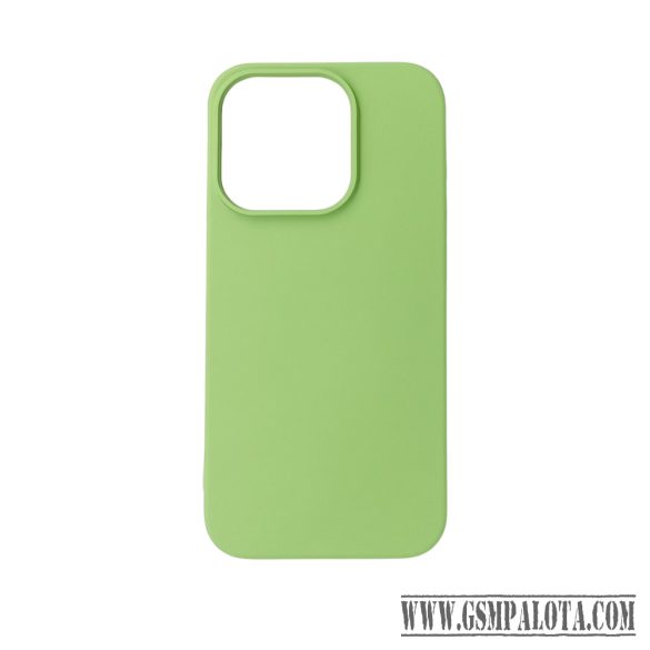 Premium szilikon tok, iPhone 16 Plus, Zöld