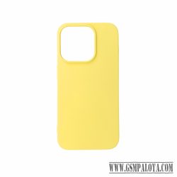 Premium szilikon tok, iPhone 16 Plus, Citroms.