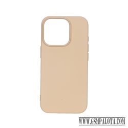 Premium szilikon tok, iPhone 16 Pro Max, Édes barack