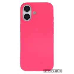 Premium szilikon tok, iPhone 17, Magenta
