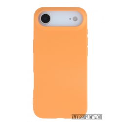 Premium szilikon tok, iPhone 17, Narancs