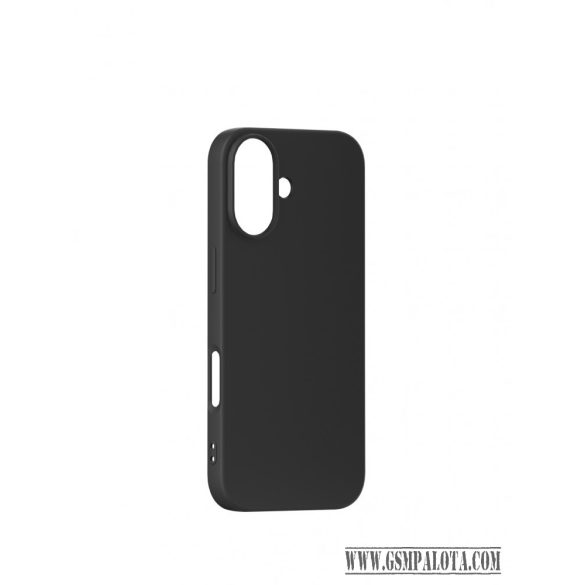 Premium szilikon tok, iPhone Air, Fekete