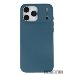 Premium szilikon tok, iPhone 17 Pro Max, Kék