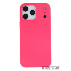 Premium szilikon tok, iPhone 17 Pro, Magenta