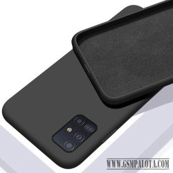 iPhone SE 2022/2020/8/7 szilikon tok, Fekete