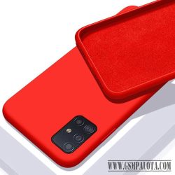 Prémium szilikon tok , Samsung Galaxy A32 4G,Piros