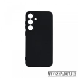 Premium szilikon tok, Samsung S25 Plus, Fekete