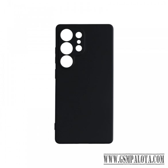 Premium szilikon tok, Samsung S25 Ultra, Fekete