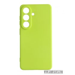 Premium szilikon tok, Samsung S26, Neonsárga