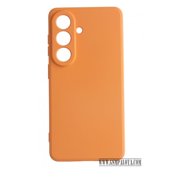 Premium szilikon tok, Samsung S26 Plus, Narancs