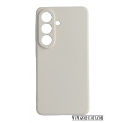 Premium szilikon tok, Samsung S26 Plus, Törtfehér