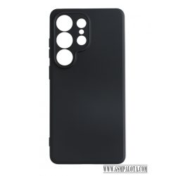 Premium szilikon tok, Samsung S26 Ultra, Fekete