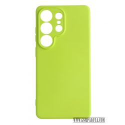 Premium szilikon tok, Samsung S26 Ultra, Neonsárga