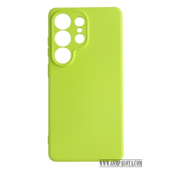 Premium szilikon tok, Samsung S26 Ultra, Neonsárga
