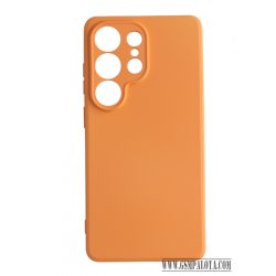 Premium szilikon tok, Samsung S26 Ultra, Narancs