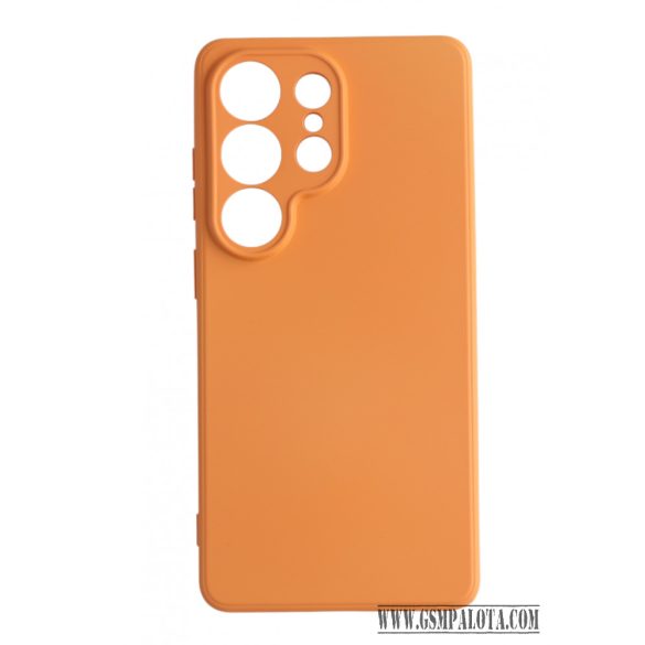 Premium szilikon tok, Samsung S26 Ultra, Narancs