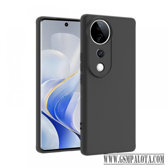 Premium szilikon tok, Vivo V40 5G, Fekete