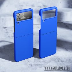 Samsung Z Flip 4 Gumírozott PC hátlap,Kék